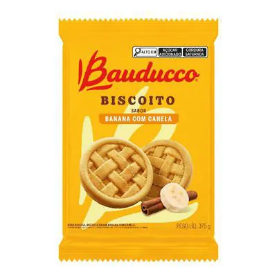 Biscoito Bauducco Amanteigado Banana com Canela 375gr